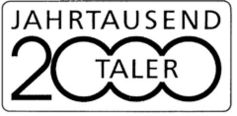 JAHRTAUSEND TALER 2000 Logo (DPMA, 03/27/1998)