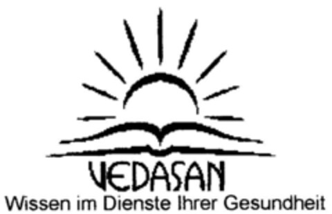 VEDASAN Wissen im Dienste Ihrer Gesundheit Logo (DPMA, 24.08.1999)