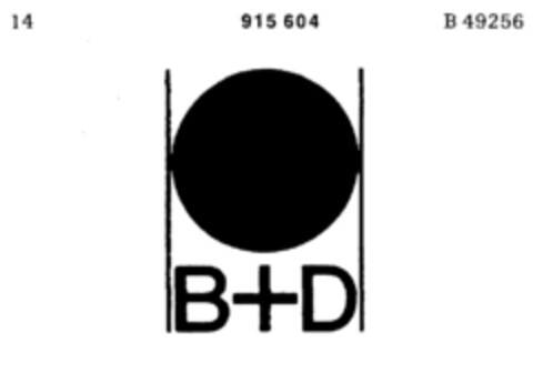 B+D Logo (DPMA, 11.10.1972)