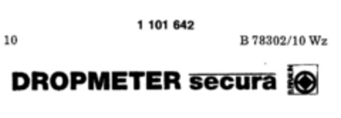 DROPMETER secura Logo (DPMA, 09.12.1985)