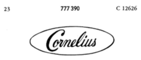 Cornelius Logo (DPMA, 02.08.1962)