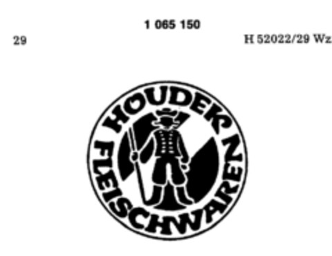 HOUDEK FLEISCHWAREN Logo (DPMA, 02.12.1983)