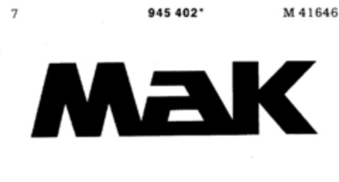 MaK Logo (DPMA, 04/23/1976)