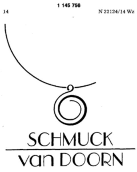 SCHMUCK van DOORN Logo (DPMA, 07.01.1989)