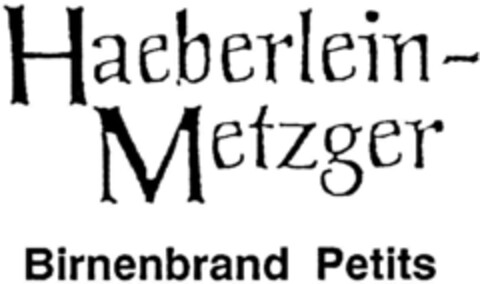 Haeberlein-Metzger Birnenbrand Petits Logo (DPMA, 30.12.1991)