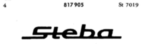Steba Logo (DPMA, 05/22/1965)
