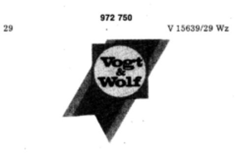 Vogt & Wolf Logo (DPMA, 06.10.1977)
