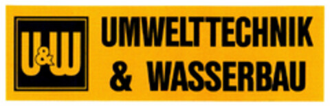 U&W UMWELTTECHNIK & WASSERBAU Logo (DPMA, 22.08.2000)