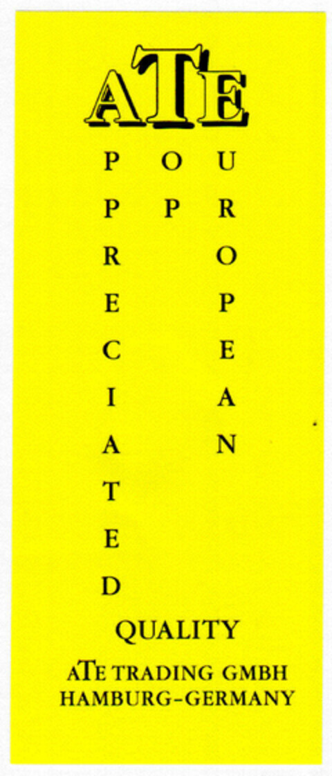 ATE QUALITY Logo (DPMA, 05.04.2001)