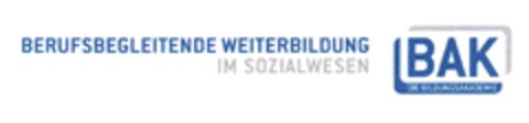 BERUFSBEGLEITENDE WEITERBILDUNG IM SOZIALWESEN BAK Logo (DPMA, 11/15/2010)