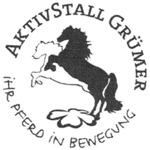 AKTIVSTALL GRÜMER IHR PFERD IN BEWEGUNG Logo (DPMA, 29.04.2013)