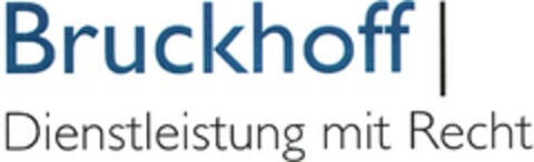 Bruckhoff Dienstleistung mit Recht Logo (DPMA, 09/02/2014)