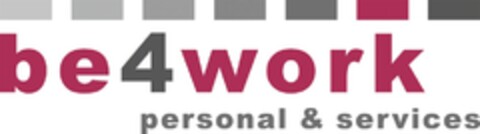 be4work personal & services Logo (DPMA, 17.02.2015)