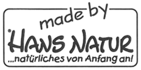 made by HANS NATUR...natürliches von Anfang an! Logo (DPMA, 03/05/2015)