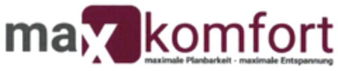 max komfort Logo (DPMA, 03/23/2016)