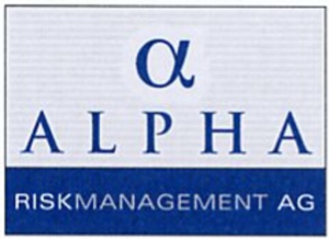 α ALPHA RISKMANAGEMENT AG Logo (DPMA, 16.10.2003)