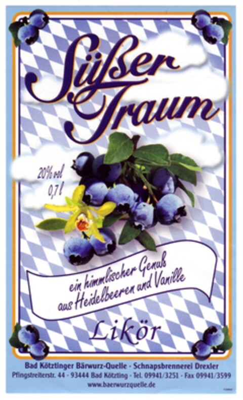 Süßer Traum Logo (DPMA, 22.01.2007)