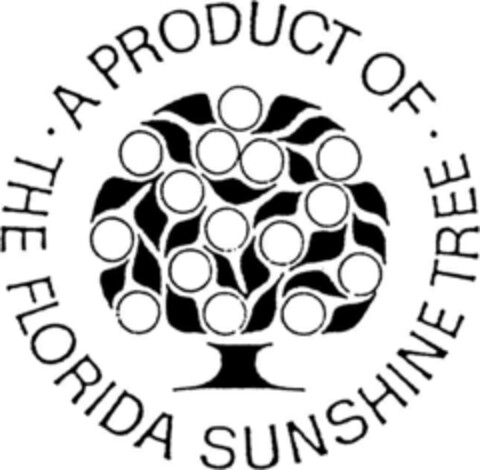 A PRODUCT OF THE FLORIDA SUNSHINE TREE Logo (DPMA, 27.02.1995)