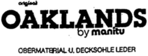 Original OAKLANDS by manitu Logo (DPMA, 03.03.1995)