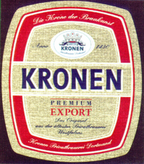 KRONEN PREMIUM EXPORT Logo (DPMA, 05.07.1995)
