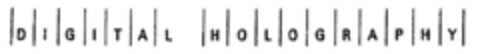 DIGITAL HOLOGRAPHY Logo (DPMA, 20.05.1996)