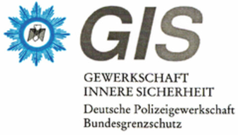 GIS GEWERKSCHAFT INNERE SICHERHEIT Logo (DPMA, 04/29/1998)