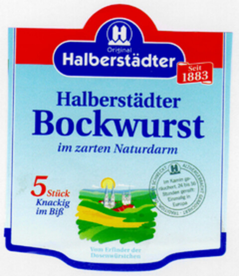 Halberstädter Bockwurst Logo (DPMA, 07.08.1998)