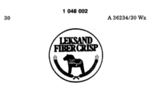 LEKSAND FIBER CRISP Logo (DPMA, 11.10.1982)