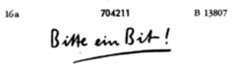 Bitte ein Bit! Logo (DPMA, 29.03.1956)