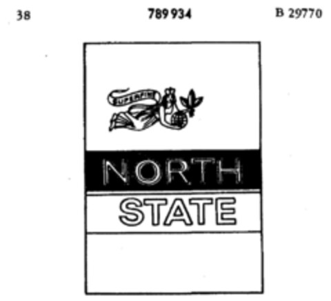 SUPERFINE NORTH STATE Logo (DPMA, 17.08.1963)