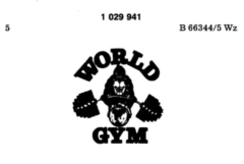 WORLD GYM Logo (DPMA, 23.07.1980)