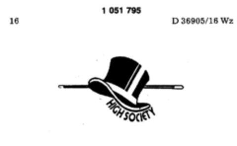 HIGH SOCIETY Logo (DPMA, 17.12.1981)