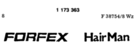 FORFEX HairMan Logo (DPMA, 22.06.1990)