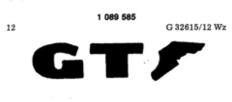 G T Logo (DPMA, 23.09.1985)