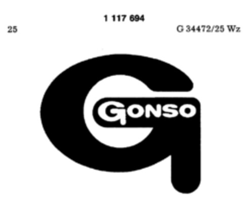 G Gonso Logo (DPMA, 23.06.1987)