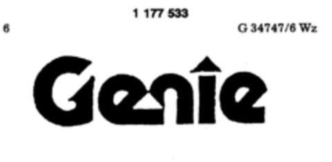 Genie Logo (DPMA, 22.09.1987)