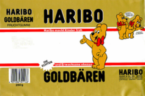 HARIBO GOLDBÄREN Logo (DPMA, 28.04.1988)