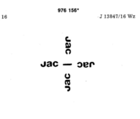 Jac - Jac Logo (DPMA, 04.02.1978)