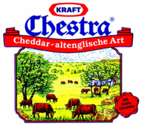 KRAFT Chestra Cheddar-altenglische Art Logo (DPMA, 10/25/1985)