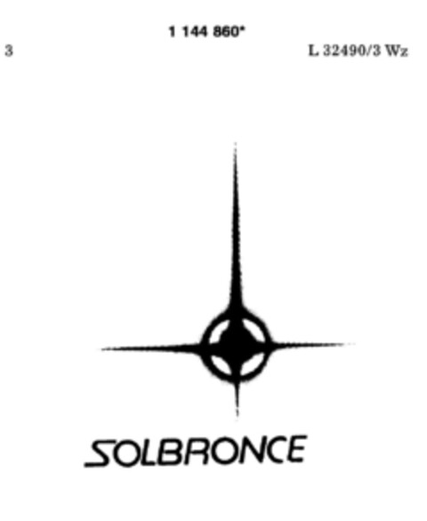 SOLBRONCE Logo (DPMA, 08.07.1989)