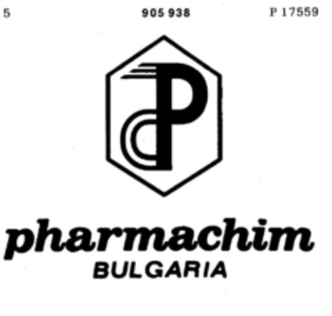 pharmachim Bulgaria Logo (DPMA, 14.08.1968)