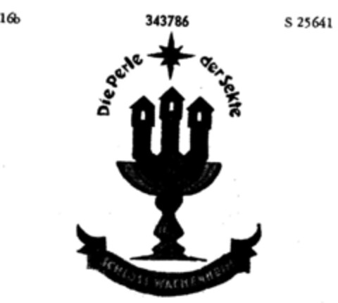 Die Perle der Sekte SCHLOSS WACHENHEIM Logo (DPMA, 22.06.1925)