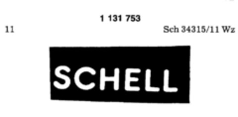 SCHELL Logo (DPMA, 29.04.1988)