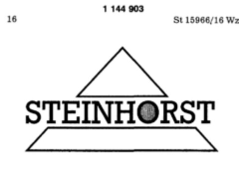 STEINHORST Logo (DPMA, 26.11.1988)