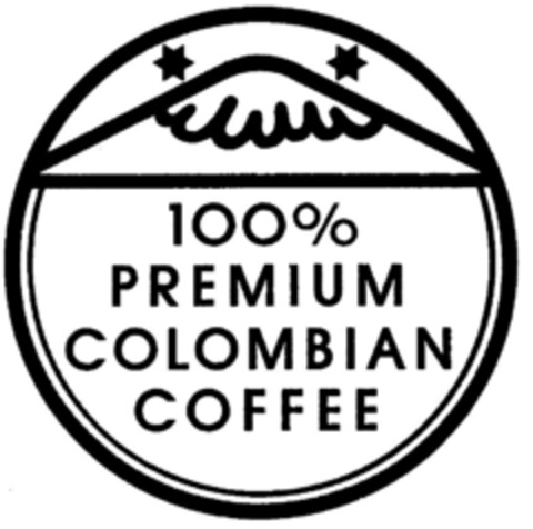 100% PREMIUM COLOMBIAN COFFEE Logo (DPMA, 27.01.1981)