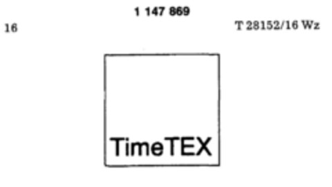 Time TEX Logo (DPMA, 25.10.1988)