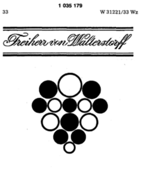 Freiherr von Walterstorff Logo (DPMA, 01/16/1981)