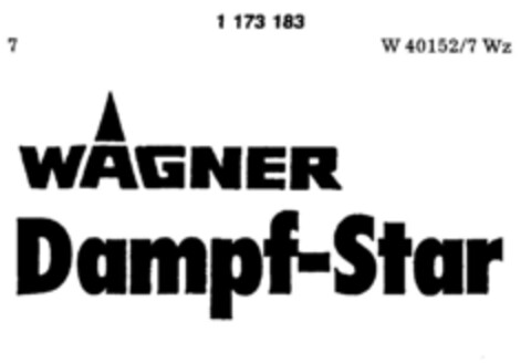 WAGNER Dampf-Star Logo (DPMA, 28.02.1990)