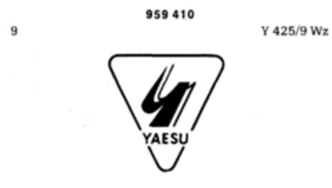 YAESU Logo (DPMA, 16.06.1976)