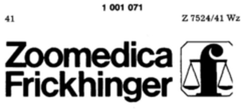 Zoomedica Frickhinger Logo (DPMA, 02.04.1979)